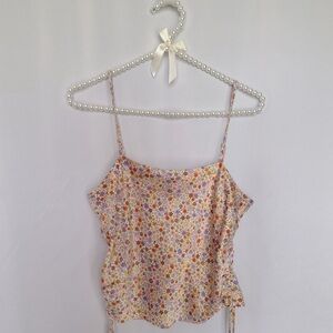 Floral Silk Top size small